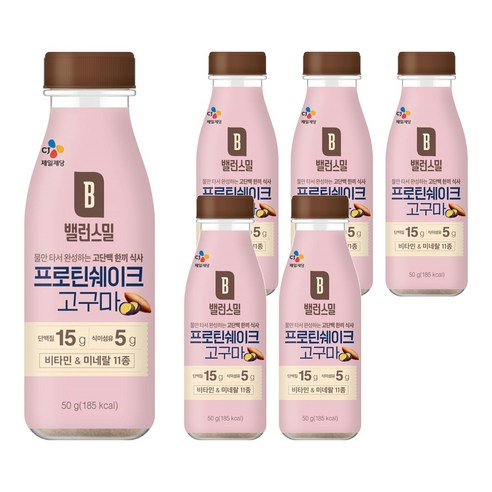 CJ 밸런스밀 고구마, 50g, 6개
