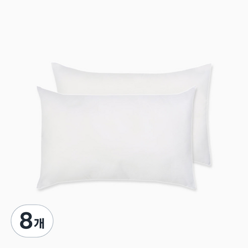 더한 빨아쓰는 구름 베개솜 2p, 화이트, 8개