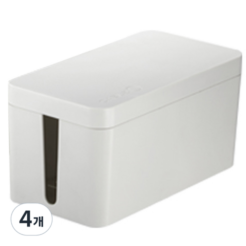 리템 케이블 O 소, 4개, 화이트