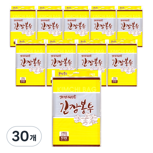 킹스봉 가온누리비닐 김장봉투 2p, 특대형(약20포기), 30개