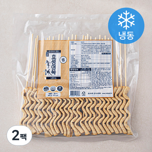 효성어묵 평꼬치 어묵, 고소하고 담백한 간편 간식의 정석