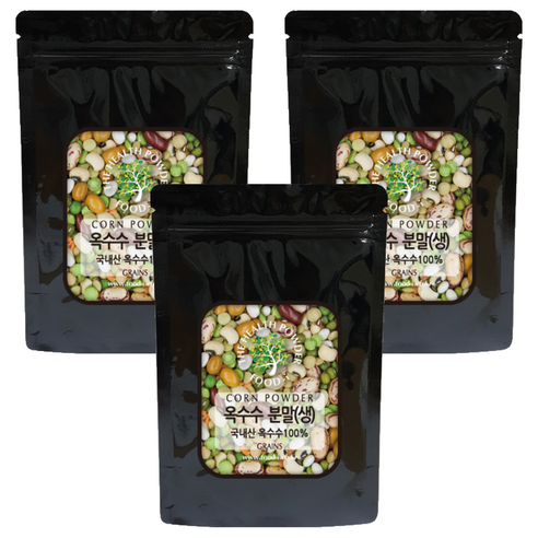 스쿨아이 국내산 생 옥수수 분말, 200g, 3개