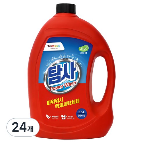 탐사 파워워시 액체세제, 2.5L, 24개