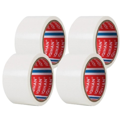 다다 고점도 강력 면 테이프 60mm x 20m, 흰색, 4개