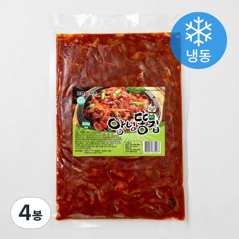 맛잽이식품 양념똥집 (냉동), 600g, 4봉