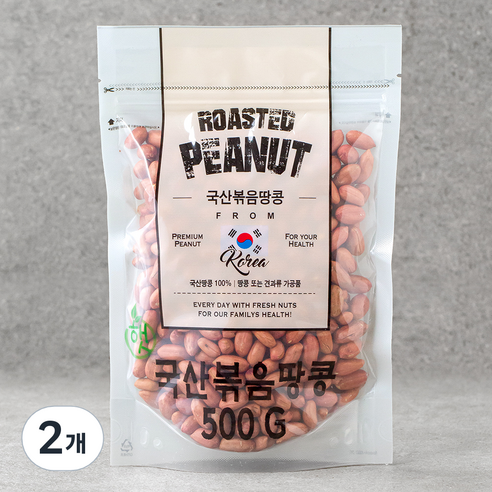 산들 볶음땅콩, 500g, 2개
