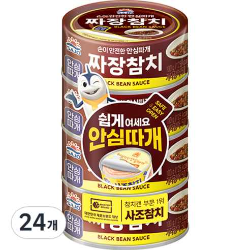 사조오양 참치 짜장, 24개, 100g