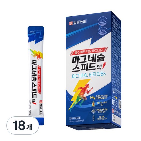 일양약품 마그네슘 스피드액 14p, 840g, 18개