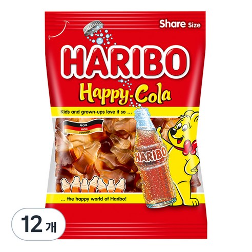 하리보 해피콜라향 젤리, 200g, 12개