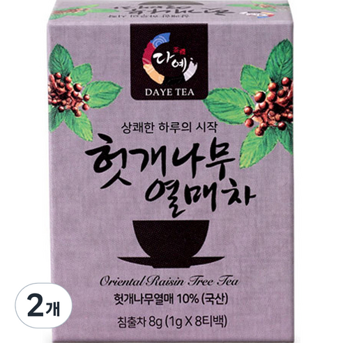 다예 헛개열매차 8p, 8g, 2개