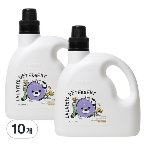 케이맘 랄라포포 유아용 세탁세제 목련향, 1.7L, 10개