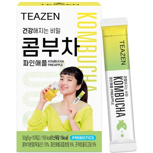 티젠 파인애플 콤부차, 5g, 10개