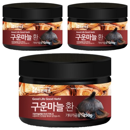 조은약초 프리미엄 구운마늘환, 3개, 250g