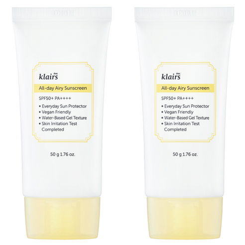 클레어스 올 데이 에어리 선크림 SPF50+ PA++++, 50g, 2개