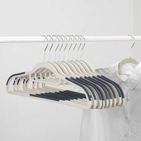 코멧 홈 미끄럼방지 회전형 옷걸이, 블루, 10개