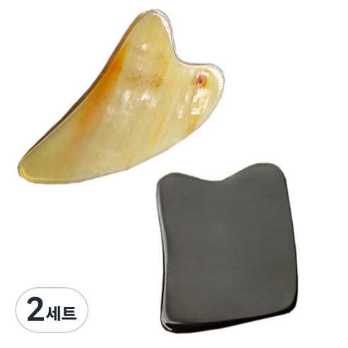 헬스플러스 마사지용 괄사패키지 BJ-6021 + BJ-252, 2세트, 혼합 색상