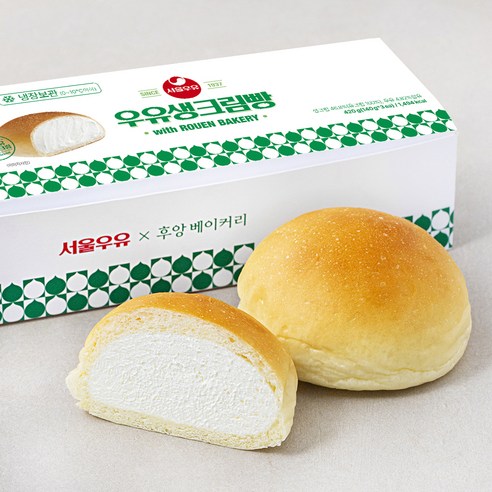 후앙 서울우유 우유생크림빵, 140g, 3개입, 1개