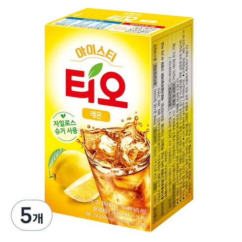 티오 아이스티 레몬맛, 13g, 18개입, 5개