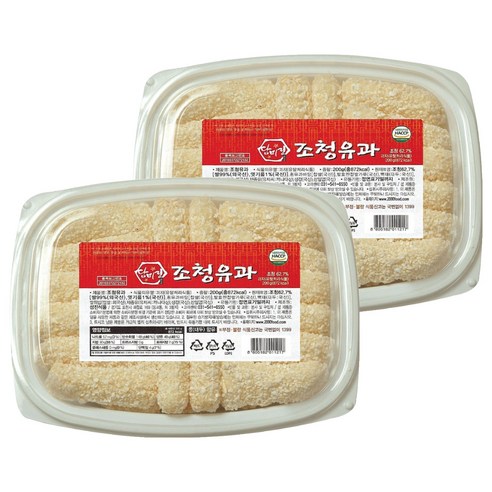 담미정 조청유과, 200g, 2개