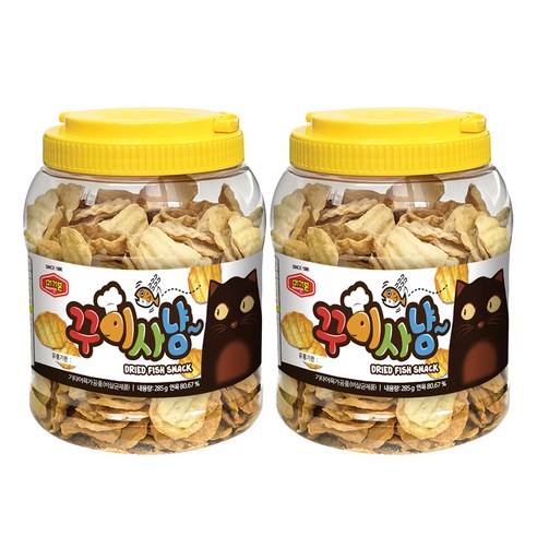 머거본 꾸이사냥 어포스낵, 285g, 2개