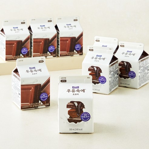 매일유업 우유속에 코코아, 300ml, 8개