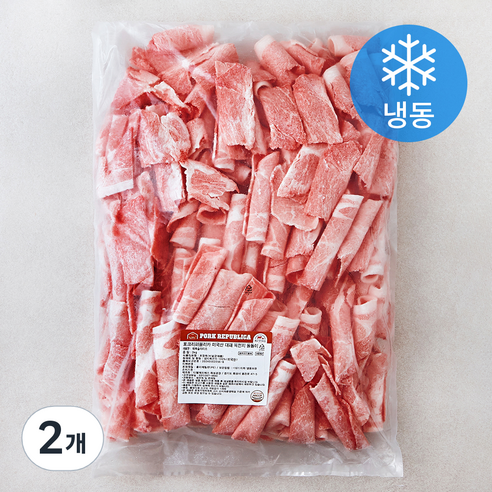 포크리퍼블리카 미국산 대패 목전지 돌돌이 (냉동), 2개, 3kg