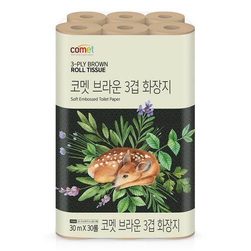 지속 가능한 생활 방식을 위한 친환경적 브라운 에코 화장지