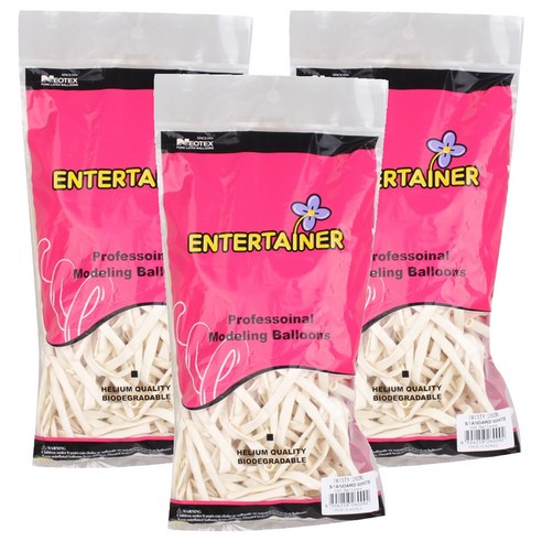 네오텍스 260N 요술풍선 100p, 스탠다드 화이트, 3개