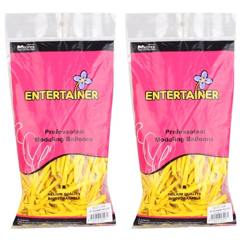 네오룬스 260N 요술풍선 100p, 스탠다드옐로우, 2개