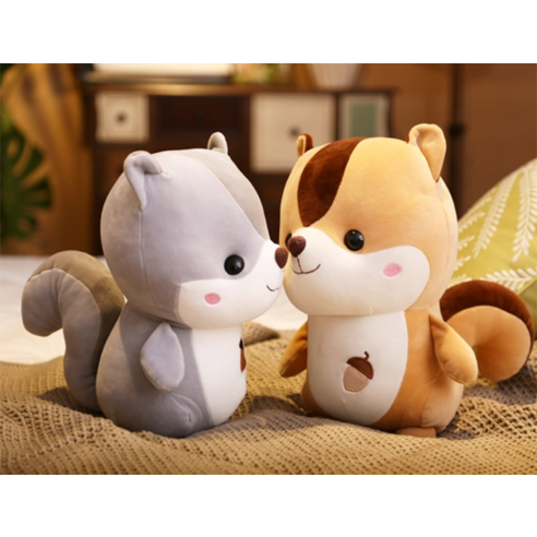 자연의 귀여움을 온전히 담은 네이처타임즈 다람쥐 봉제인형