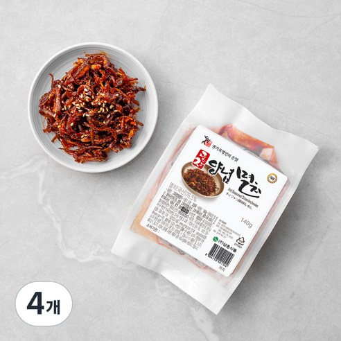 권기옥 명인 웃말 고추장 양념 멸치, 140g, 4개