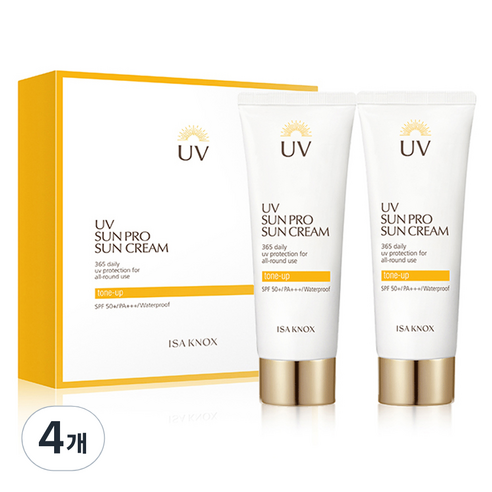 이자녹스 UV 선 프로 365 데일리 커버 선 듀오 세트 SPF 50+ PA+++, 70ml, 2개