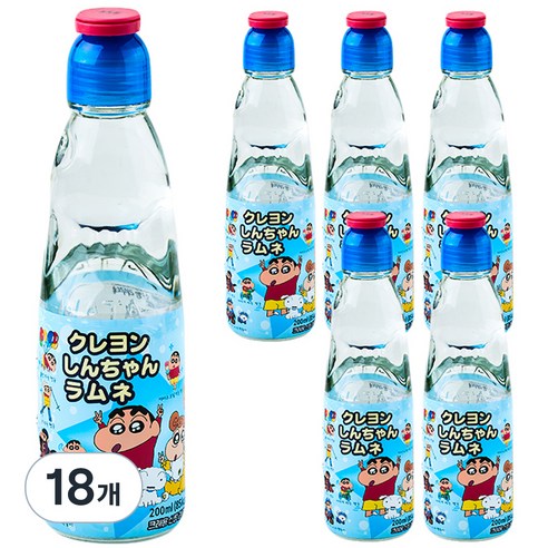 하타라무네 크레용 신짱 소다맛, 200ml, 18개