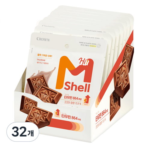 크라운 엠쉘하이 초콜릿, 36g, 32개