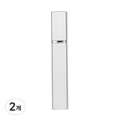 플라카 휴대용 스프레이 향수 공병 12ml, 실버, 2개