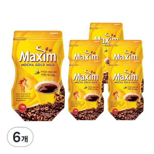맥심 모카골드 마일드 리필, 170g, 6개