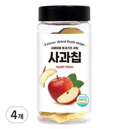 동결건조 사과칩, 4개, 55g