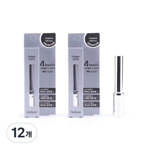 프리미엄 쌍꺼풀액 앤 접착제 7ml, Clear, 12개