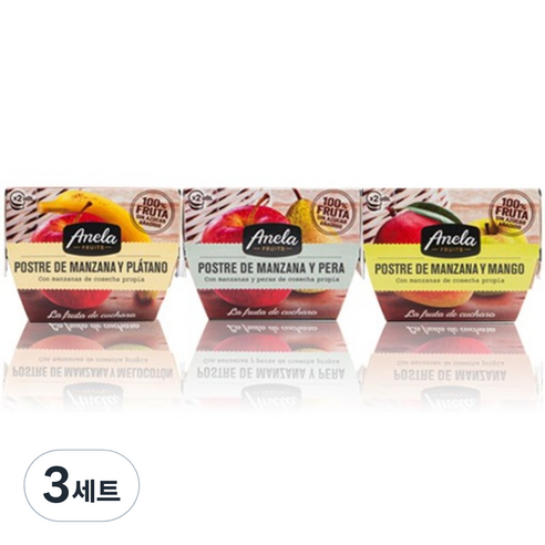아넬라 100% 생과일 디저트 3종 세트 200g, 3세트