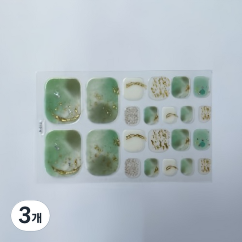 블루코지 패디팁 스티커 대비 발꾸미기, 3개, Type 06
