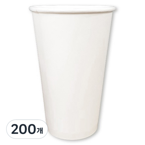 생활을그리다 종이컵 무인쇄 470ml, 200개