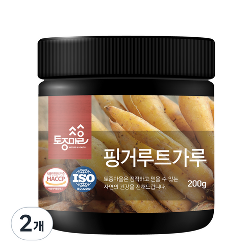 토종마을 핑거루트 건강 분말, 2개, 200g