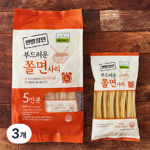 칠갑농산 쫄면사리 5인분, 900g, 3개