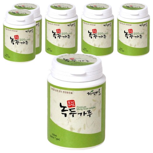 자연마을 프리미엄 녹두가루, 180g, 6개