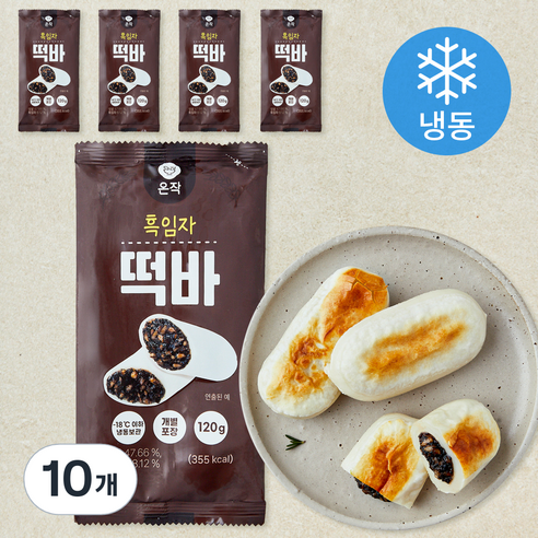 온작 흑임자 떡바 (냉동), 1개입, 10개