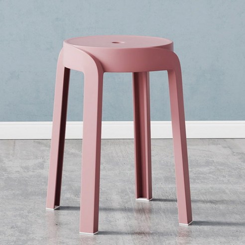 마켓플랜 네바 원형 스툴, 웜핑크