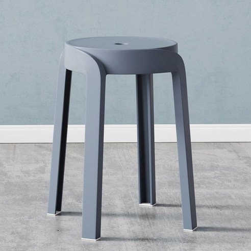 마켓플랜 네바 원형 스툴, 쿨그레이