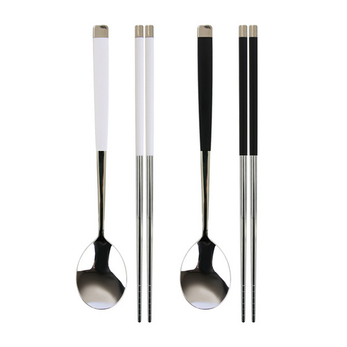 합리적인 가격과 우수한 품질, 세련된 디자인의 프렌치블랑 2인 수저세트 실버