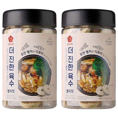 오감식탁 더 진한 육수 멸치맛 토큰형 65정
