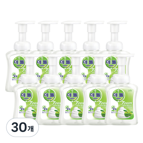 데톨 포밍 향균 핸드워시 애플블로썸향, 250ml, 30개